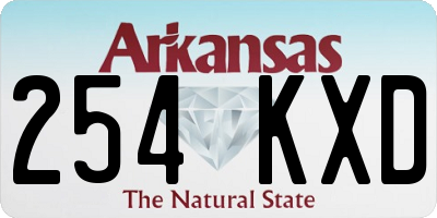 AR license plate 254KXD