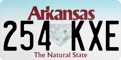 AR license plate 254KXE