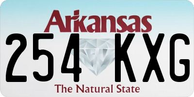 AR license plate 254KXG