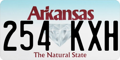 AR license plate 254KXH