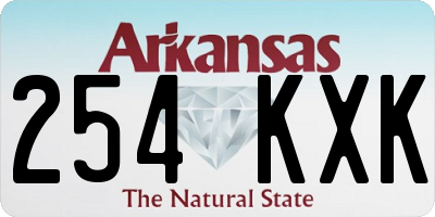 AR license plate 254KXK