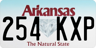 AR license plate 254KXP