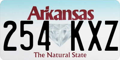 AR license plate 254KXZ