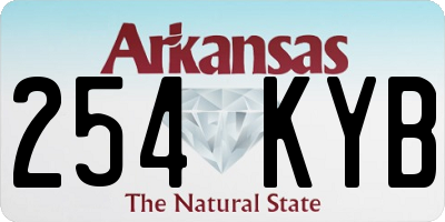 AR license plate 254KYB
