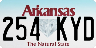 AR license plate 254KYD