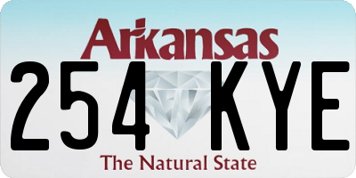 AR license plate 254KYE