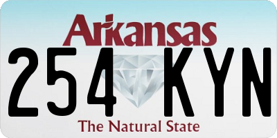 AR license plate 254KYN