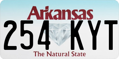 AR license plate 254KYT