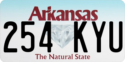 AR license plate 254KYU