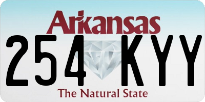 AR license plate 254KYY
