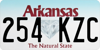 AR license plate 254KZC