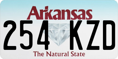 AR license plate 254KZD