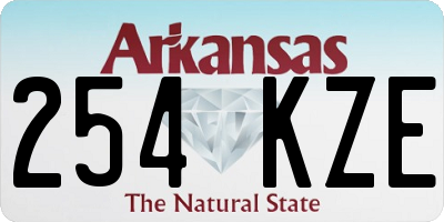 AR license plate 254KZE