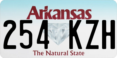 AR license plate 254KZH