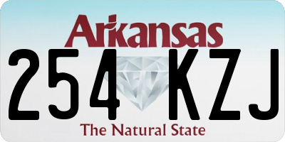 AR license plate 254KZJ