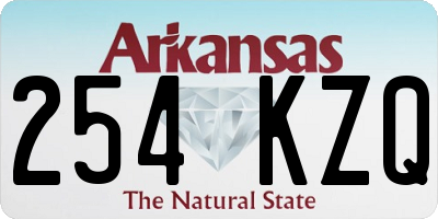 AR license plate 254KZQ