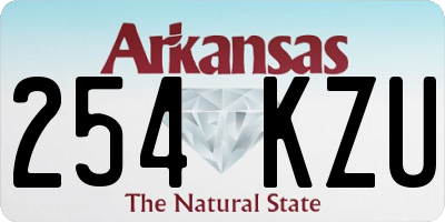 AR license plate 254KZU