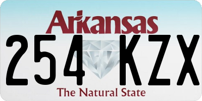 AR license plate 254KZX