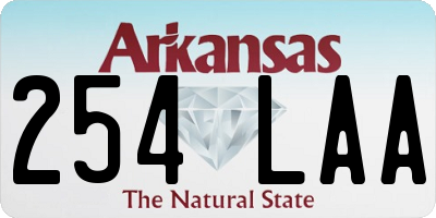 AR license plate 254LAA