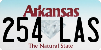 AR license plate 254LAS