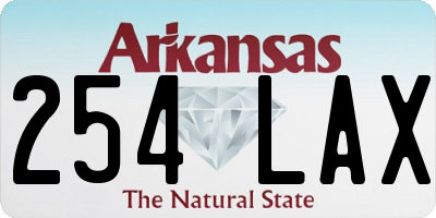 AR license plate 254LAX