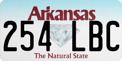 AR license plate 254LBC