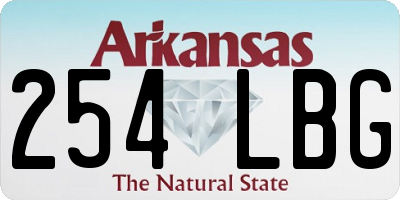 AR license plate 254LBG