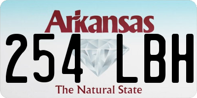 AR license plate 254LBH