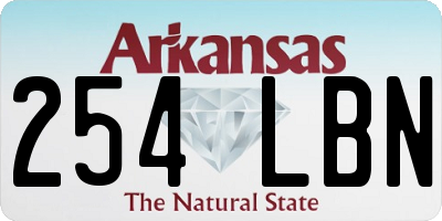 AR license plate 254LBN