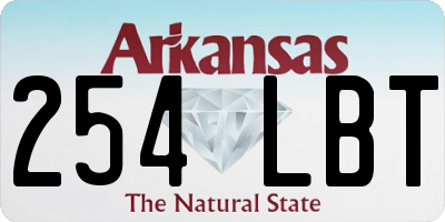 AR license plate 254LBT