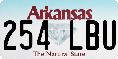 AR license plate 254LBU