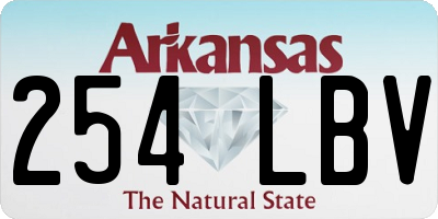 AR license plate 254LBV