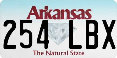 AR license plate 254LBX