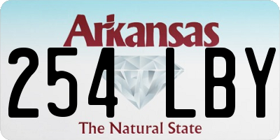 AR license plate 254LBY