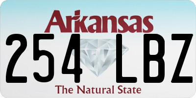 AR license plate 254LBZ