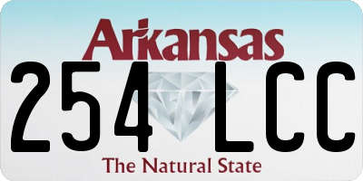 AR license plate 254LCC