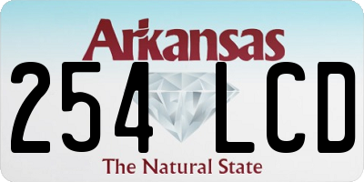 AR license plate 254LCD