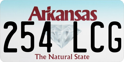 AR license plate 254LCG