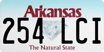 AR license plate 254LCI