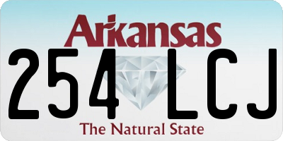 AR license plate 254LCJ