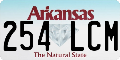AR license plate 254LCM