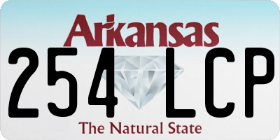 AR license plate 254LCP