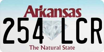 AR license plate 254LCR