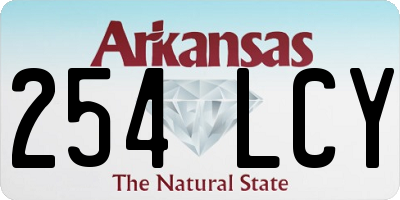AR license plate 254LCY