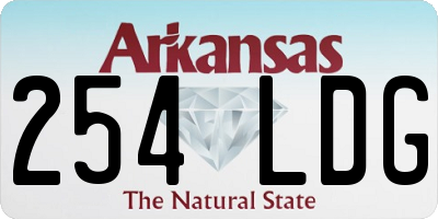 AR license plate 254LDG