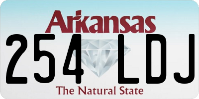 AR license plate 254LDJ