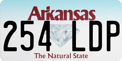 AR license plate 254LDP