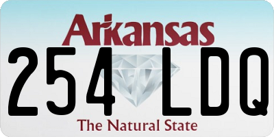 AR license plate 254LDQ