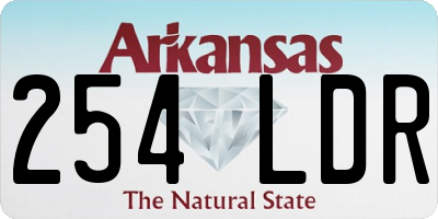 AR license plate 254LDR