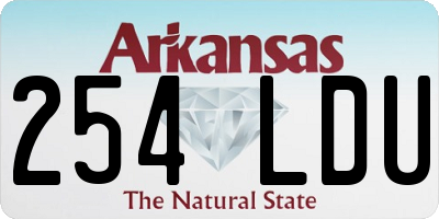 AR license plate 254LDU